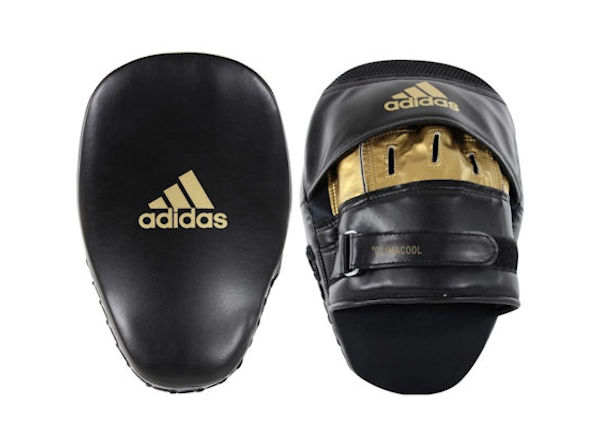 Adidas Boxing Fitness and Boxercise Focus Pads Mitts Black Gold